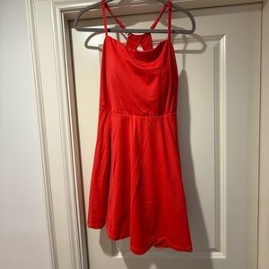 Halara Red Dress easy peasy